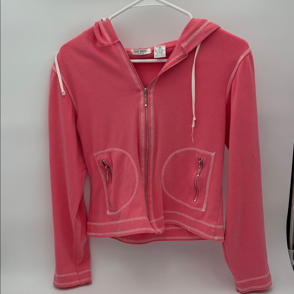 Chic Pink Women's Zip-Up Hoodie